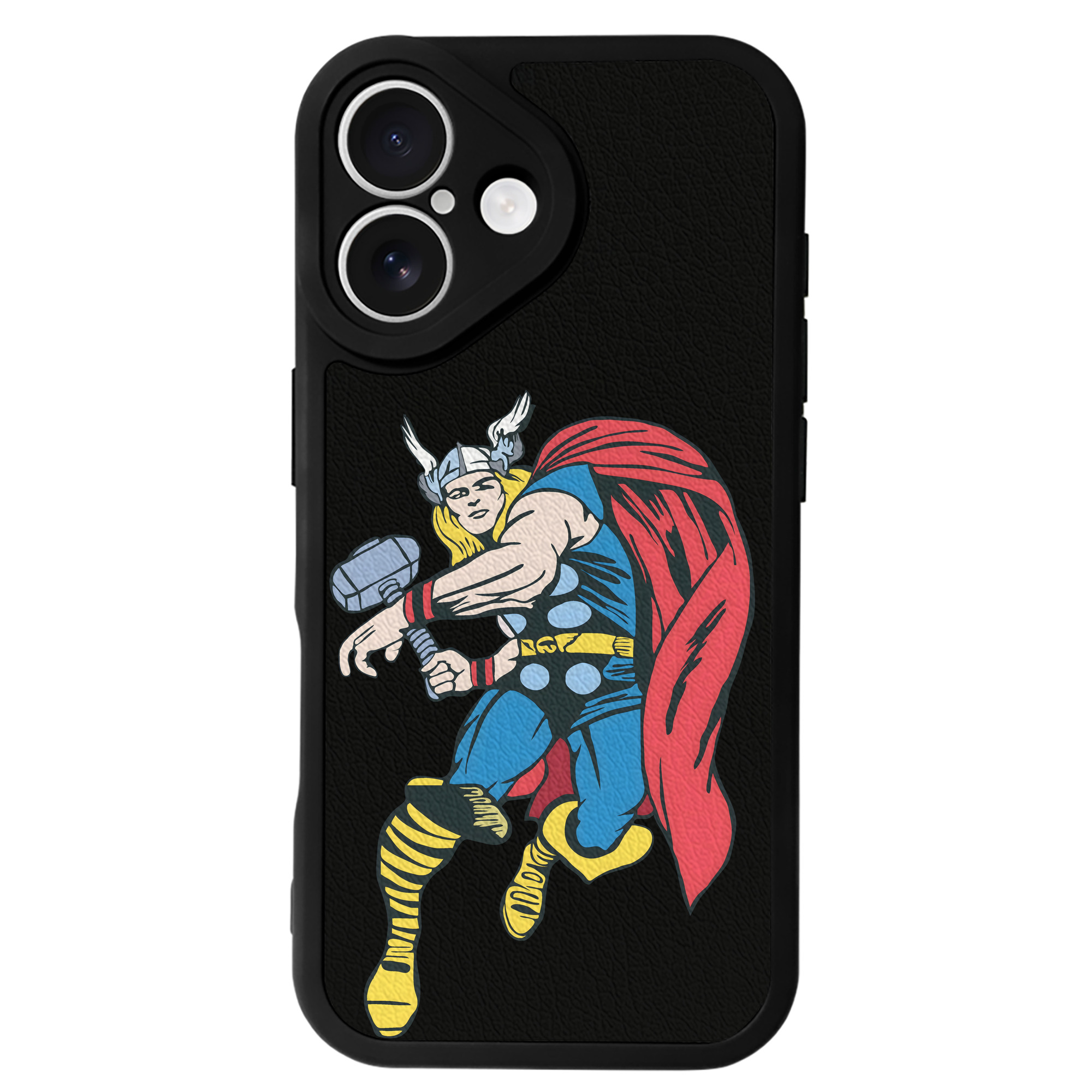 （画像用） アベンジャーズ The Avengers 【iPhone 16シリーズ対応】シリコンスマホケース（レザー調） 材質：シリコン